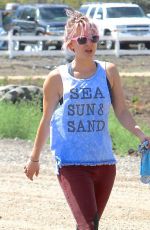 KALEY CUOCO Out and About in Hollywood 05/01/2015