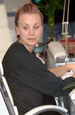 KALEY CUOCO Without Makup at a Nail Salon in Studio City 05/26/2015