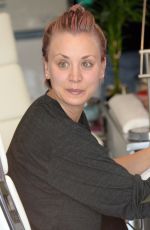 KALEY CUOCO Without Makup at a Nail Salon in Studio City 05/26/2015