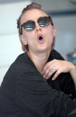 KALEY CUOCO Without Makup at a Nail Salon in Studio City 05/26/2015