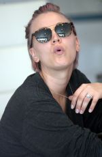 KALEY CUOCO Without Makup at a Nail Salon in Studio City 05/26/2015