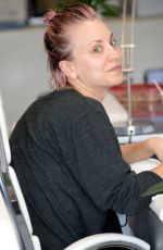 KALEY CUOCO Without Makup at a Nail Salon in Studio City 05/26/2015