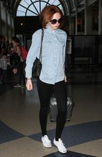 KAREN GILLAN Arriving at Los Angeles International Airport 05/29/2015