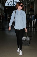 KAREN GILLAN Arriving at Los Angeles International Airport 05/29/2015