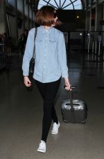 KAREN GILLAN Arriving at Los Angeles International Airport 05/29/2015