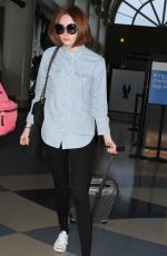 KAREN GILLAN Arriving at Los Angeles International Airport 05/29/2015