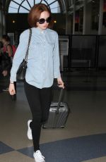 KAREN GILLAN Arriving at Los Angeles International Airport 05/29/2015