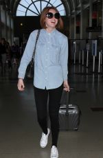 KAREN GILLAN Arriving at Los Angeles International Airport 05/29/2015