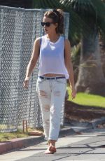 KATE BECKINSALE in Ripped Jeans Out in Los Angeles 05/20/2015