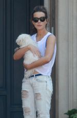 KATE BECKINSALE in Ripped Jeans Out in Los Angeles 05/20/2015
