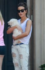 KATE BECKINSALE in Ripped Jeans Out in Los Angeles 05/20/2015