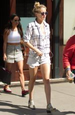 KATE HUDSON in Shorts Leaves Her Hotel in New York 05/04/2015