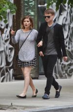 KATE MARA and Jamie Bell Out in New York 05/08/2015