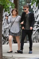 KATE MARA and Jamie Bell Out in New York 05/08/2015