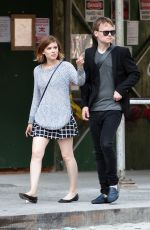 KATE MARA and Jamie Bell Out in New York 05/08/2015