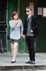 KATE MARA and Jamie Bell Out in New York 05/08/2015