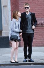 KATE MARA and Jamie Bell Out in New York 05/08/2015