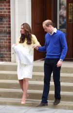 KATE MIDDLETON and Prince William Leaving a Hospital