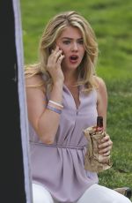 KATE UPTON at The Layover Set in Vancouver 05/22/2015