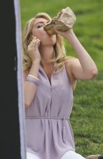 KATE UPTON at The Layover Set in Vancouver 05/22/2015