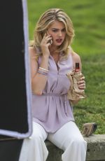 KATE UPTON at The Layover Set in Vancouver 05/22/2015