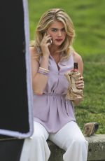 KATE UPTON at The Layover Set in Vancouver 05/22/2015