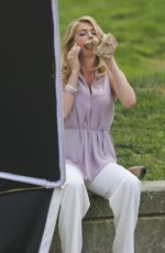 KATE UPTON at The Layover Set in Vancouver 05/22/2015