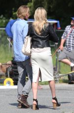 KATE UPTON on the Set of The Layover in Langley City 05/26/2015