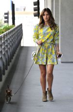 KATHARINE MCPHEE with Her Dog in Los Angeles 05/13/2015
