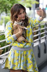 KATHARINE MCPHEE with Her Dog in Los Angeles 05/13/2015