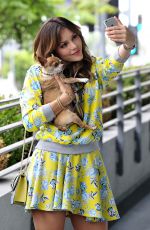 KATHARINE MCPHEE with Her Dog in Los Angeles 05/13/2015