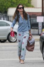 KATIE HOLMES Leaves a Yoga Class in Thousand Oaks 05/27/2015