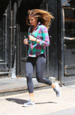KELLY BENSIMON Out Jogging in New York 04/28/2015