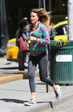 KELLY BENSIMON Out Jogging in New York 04/28/2015