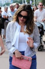 KELLY BROOK Out and About in Cannes 05/19/2015