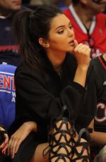 KENDALL JENNER at the LA Clippers Game