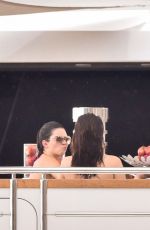KENDALL JENNER, HAILEY BALDWIN and GIGI and BELLA HADID in Bikinis at a Yacht in Monte Carlo