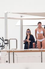 KENDALL JENNER, HAILEY BALDWIN and GIGI and BELLA HADID in Bikinis at a Yacht in Monte Carlo