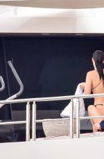 KENDALL JENNER, HAILEY BALDWIN and GIGI and BELLA HADID in Bikinis at a Yacht in Monte Carlo