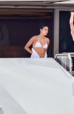 KENDALL JENNER, HAILEY BALDWIN and GIGI and BELLA HADID in Bikinis at a Yacht in Monte Carlo