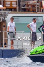 KENDALL JENNER, HAILEY BALDWIN and GIGI and BELLA HADID in Bikinis at a Yacht in Monte Carlo