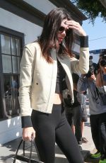 KENDALL JENNER Leaves a Salon in Los Angeles 05/27/2015