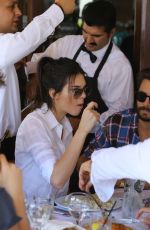 KENDALL JENNER Out for Dinner at Il Pastio in Beverly Hills 05/01/2015