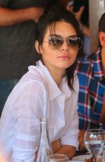 KENDALL JENNER Out for Dinner at Il Pastio in Beverly Hills 05/01/2015