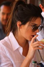 KENDALL JENNER Out for Dinner at Il Pastio in Beverly Hills 05/01/2015