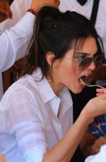 KENDALL JENNER Out for Dinner at Il Pastio in Beverly Hills 05/01/2015