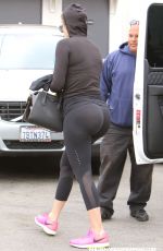 KHLOE KARDASHIAN at Meche Hair Salon in Beverly Hills