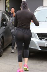KHLOE KARDASHIAN at Meche Hair Salon in Beverly Hills
