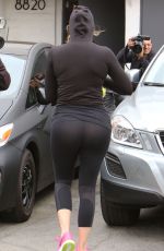 KHLOE KARDASHIAN at Meche Hair Salon in Beverly Hills