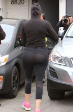 KHLOE KARDASHIAN at Meche Hair Salon in Beverly Hills